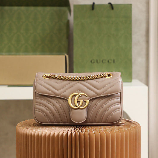 Gucci GG Marmont Small Matelassé Shoulder Bag