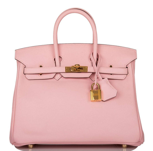 Hermes Birkin 25 Rose Sakura Swift Gold Hardware